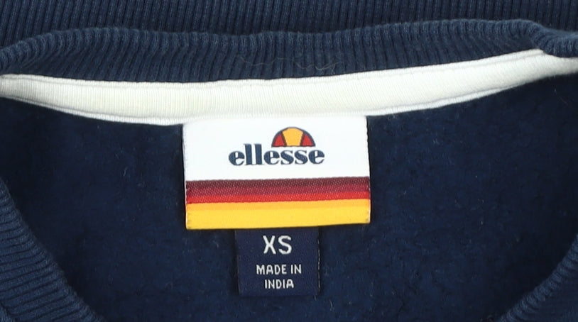 Ellesse Men's Blue Pullover Sweatshirt XS Sports Logo