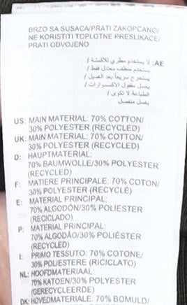 Adidas Boys Green Grey Pullover Hoodie, 9-10 Years