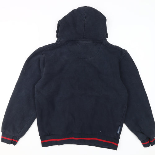 ENGLAND Boys Blue Pullover Hoodie - Size S, Hooded Embroidered
