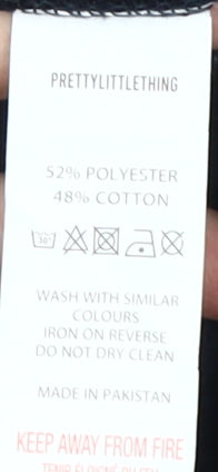 PrettyLittleThing Women's Blue Medium Brooklyn Pullover Sweatshirt