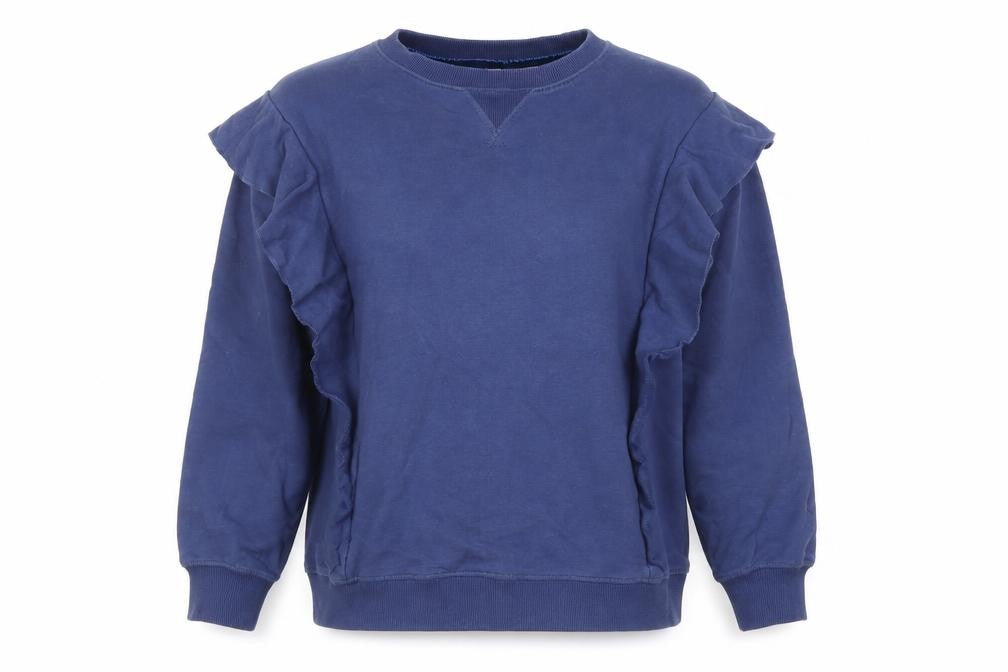 Front view of And/Or Women's Blue Pullover Sweatshirt, size 8