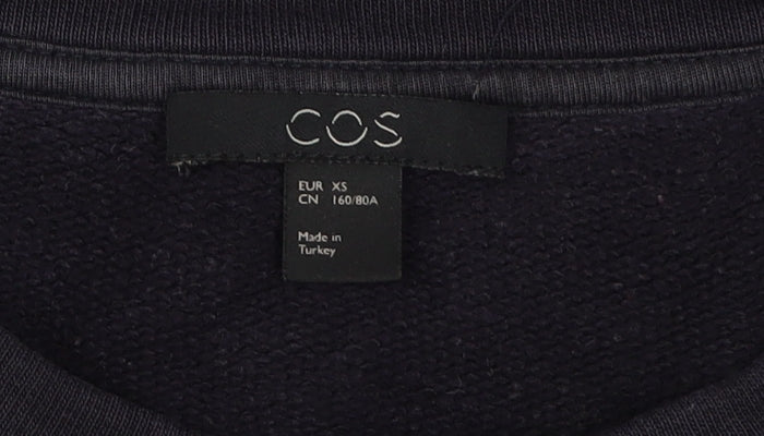 COS Women's Black Pullover Sweatshirt XS