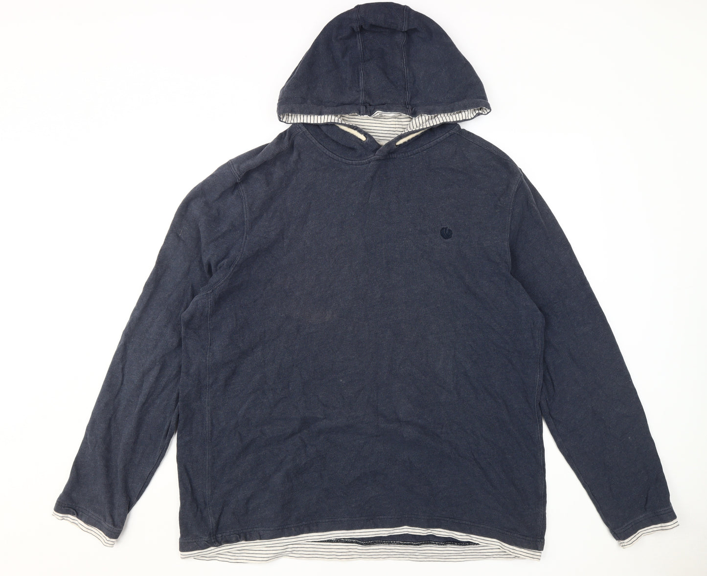 Fat Face Men's Blue XL Pullover Hoodie