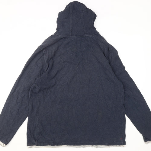 Fat Face Men's Blue XL Pullover Hoodie