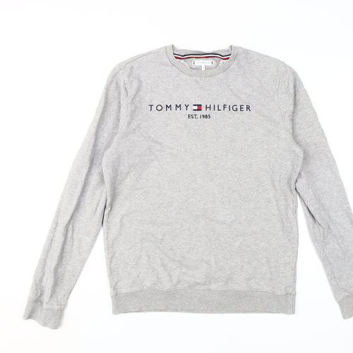Tommy Hilfiger Boys Grey Logo Sweatshirt - Size 16 Casual