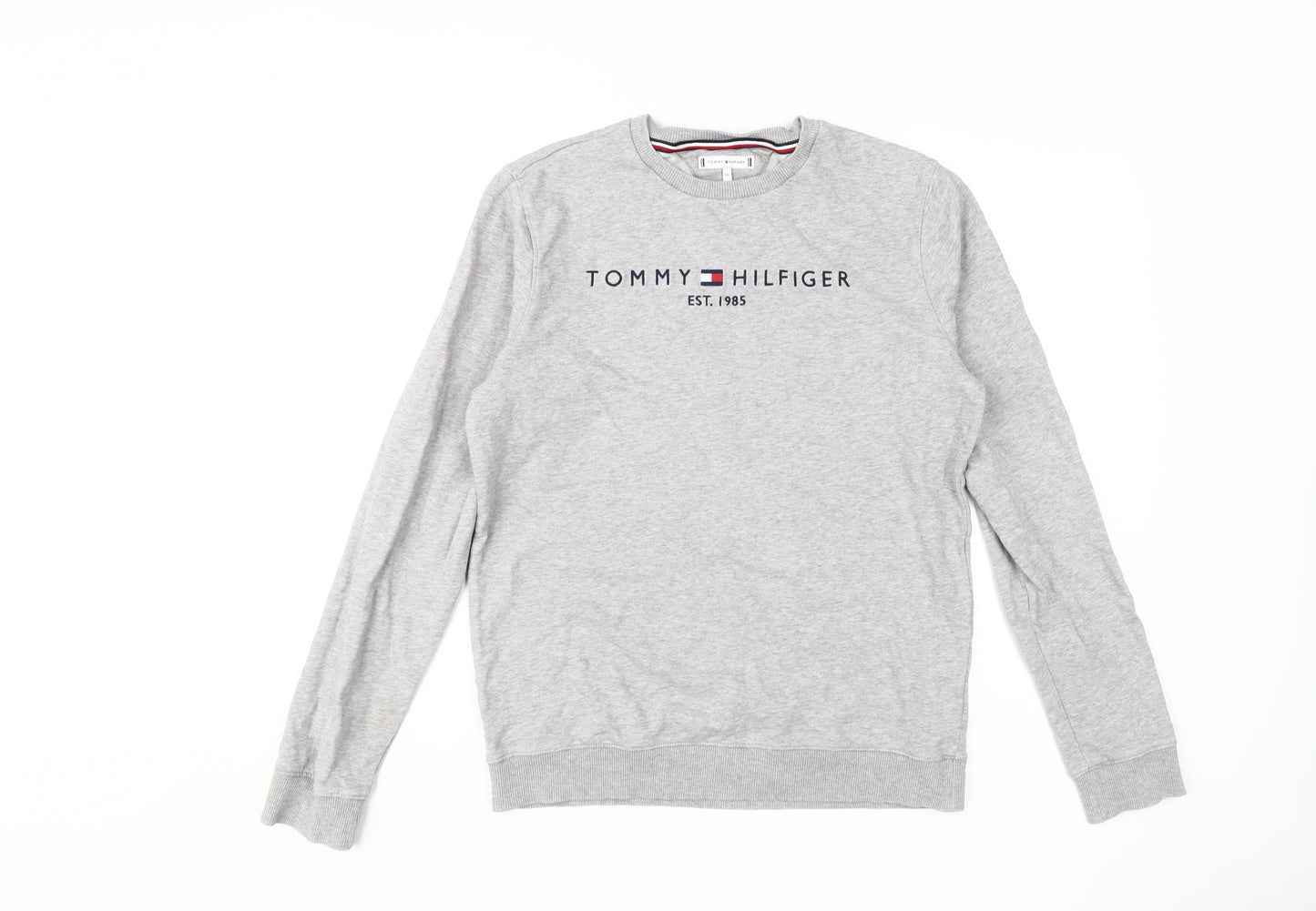 Tommy Hilfiger Boys Grey Logo Sweatshirt - Size 16 Casual