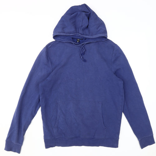 New Look Men's Blue Hoodie Medium Pullover
