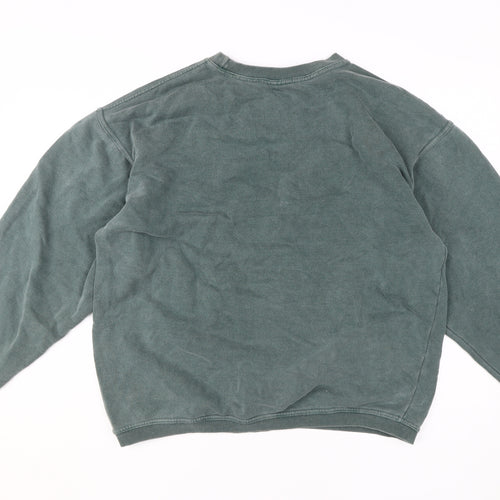 Authentic Pigment Men's Green M Pullover Sweatshirt