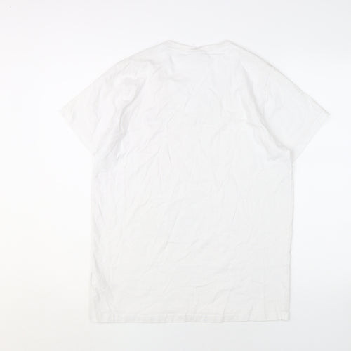 Pierre Cardin Men's L White V-Neck T-Shirt, Cotton