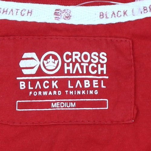 Crosshatch Men's Red Medium Graphic Print T-Shirt