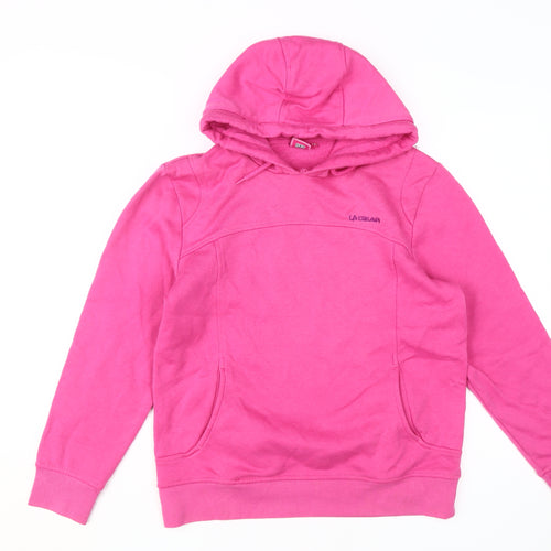 LA Gear Women's Pink Hoodie - Size 10, Pullover Fleece
