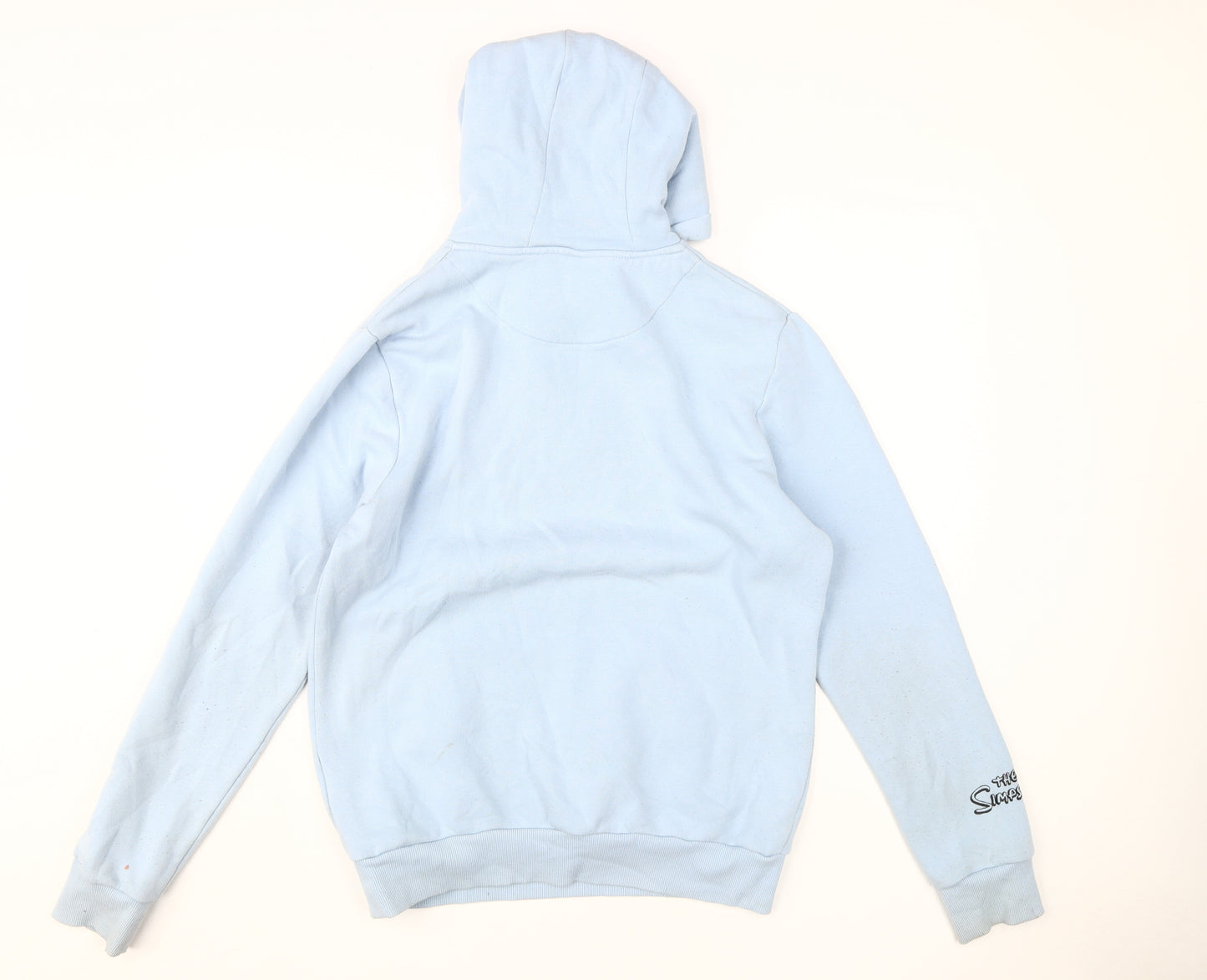 The Simpsons Men's Blue M Pullover Hoodie - Cartoon Style