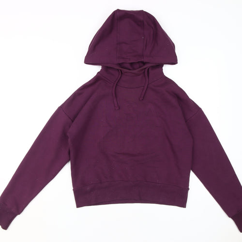 USA Pro Women's Purple Pullover Hoodie, S