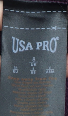 USA Pro Women's Purple Pullover Hoodie, S