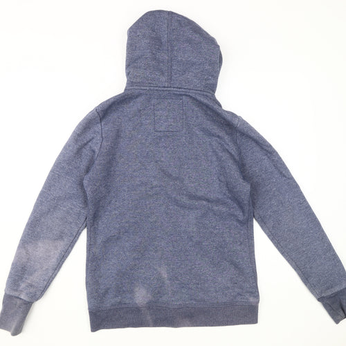Superdry Women's Blue Full Zip Hoodie, Size M