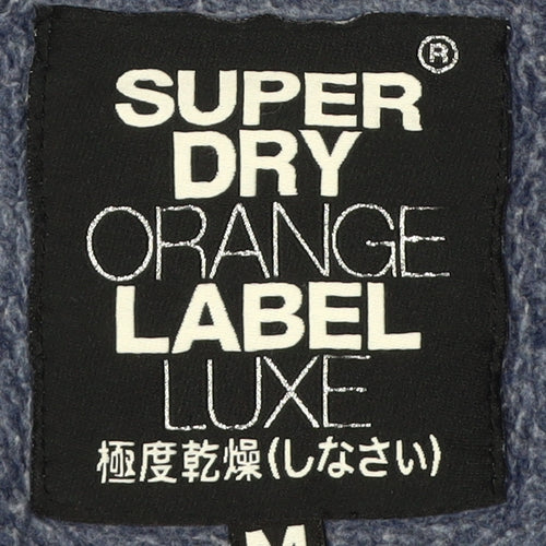 Superdry Women's Blue Full Zip Hoodie, Size M