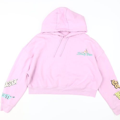 Looney Tunes Women’s Pink Hoodie - Medium - Fun Print