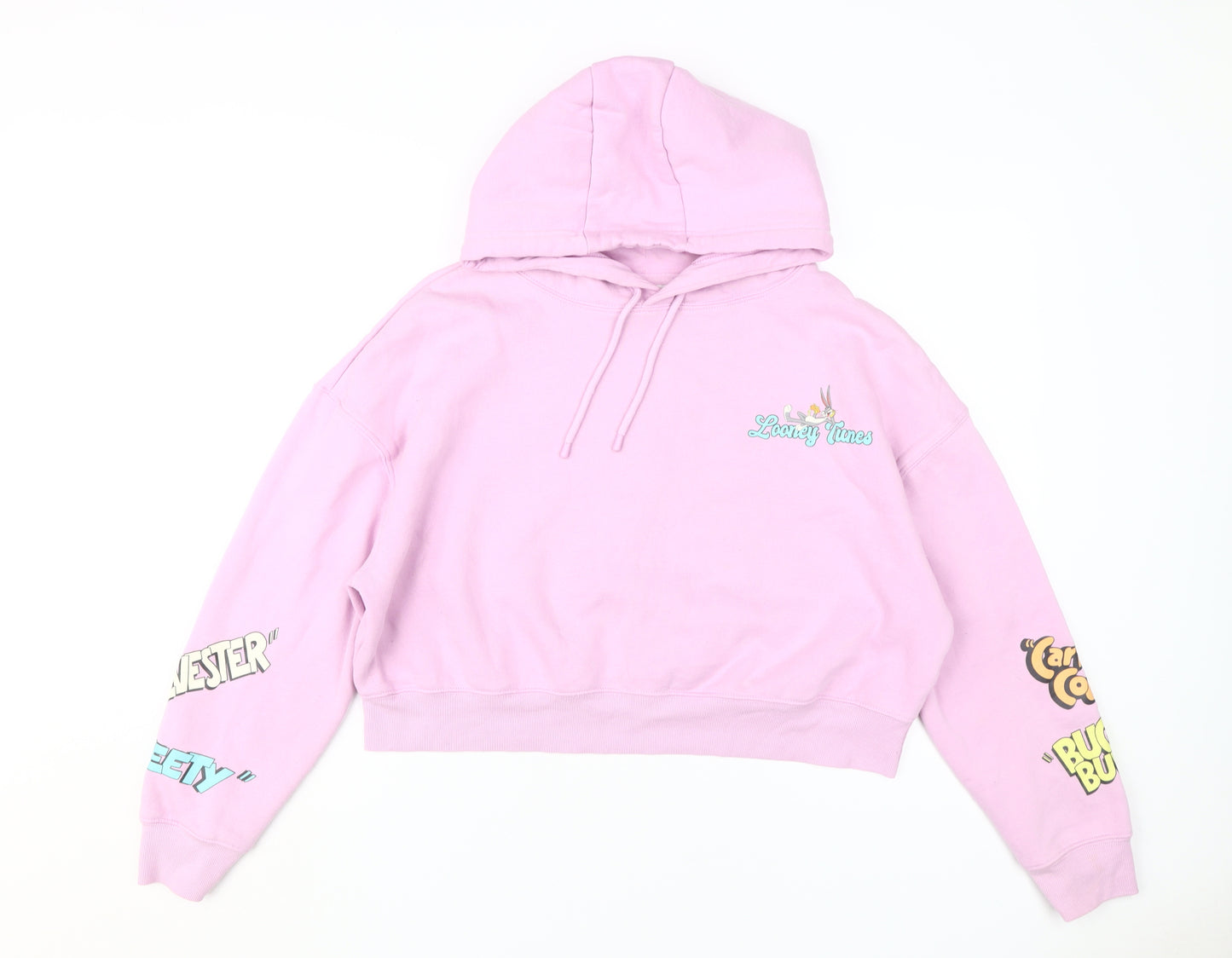 Looney Tunes Women’s Pink Hoodie - Medium - Fun Print