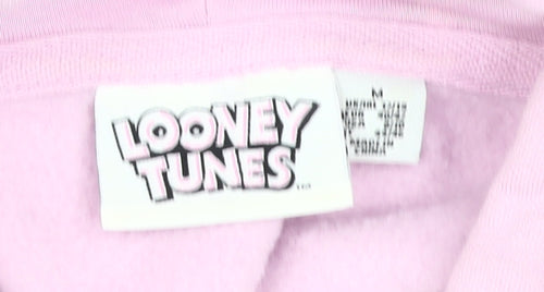 Looney Tunes Women’s Pink Hoodie - Medium - Fun Print