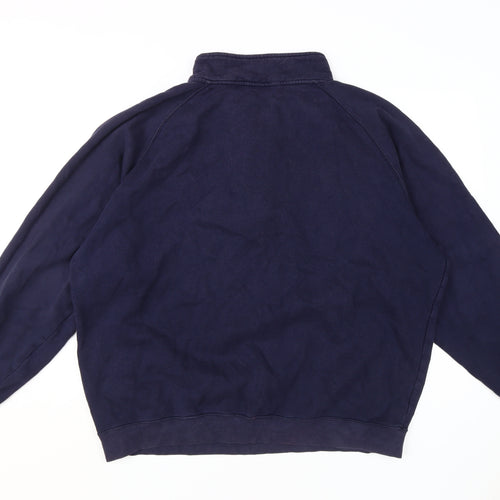 Reebok Men's Blue 1/4 Zip Sweatshirt XL
