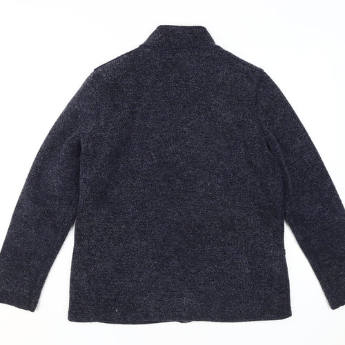 Marks and Spencer Women's Navy Tweed Jacket Size 10