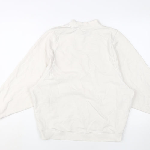Monki Women's White Sweatshirt XS Graphic Print