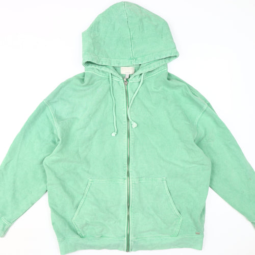 Pull & Bear Teens Green Full Zip Hoodie S