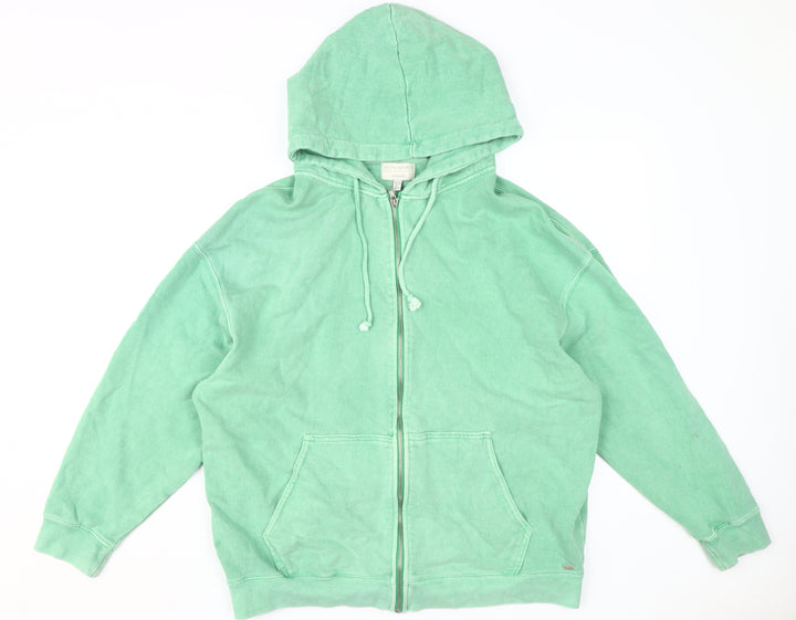 Pull & Bear Teens Green Full Zip Hoodie S