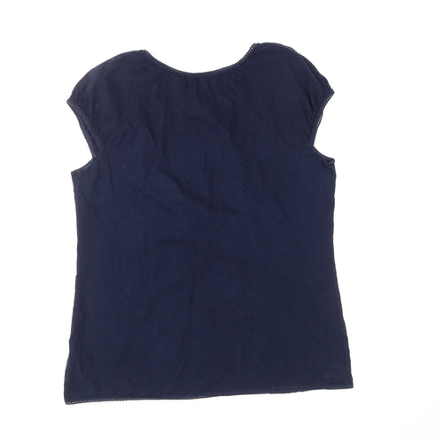 Fat Face Women's Blue Cotton T-Shirt Size 14