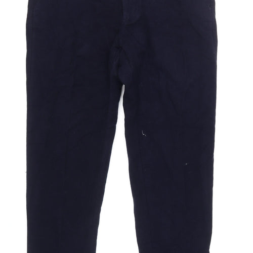 Jaeger Men's Blue Regular Trousers - Size 34