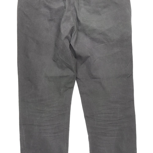 Marks and Spencer Men's Grey Chino Trousers, Size 38