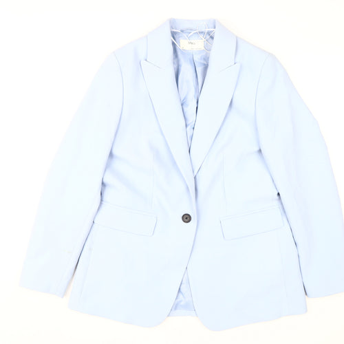 Marks & Spencer Women's Blue Suit Jacket Size 12