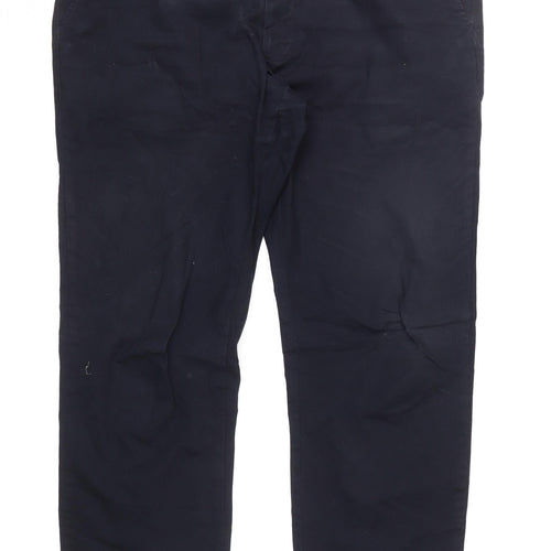 Marks and Spencer Men's Blue Chino Trousers 38