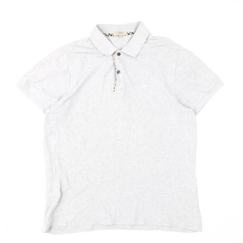 Burberry Men's Grey XL Polo Shirt