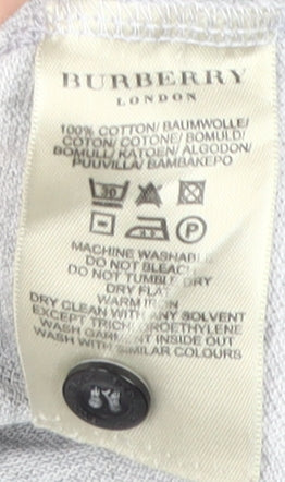 Burberry Men's Grey XL Polo Shirt