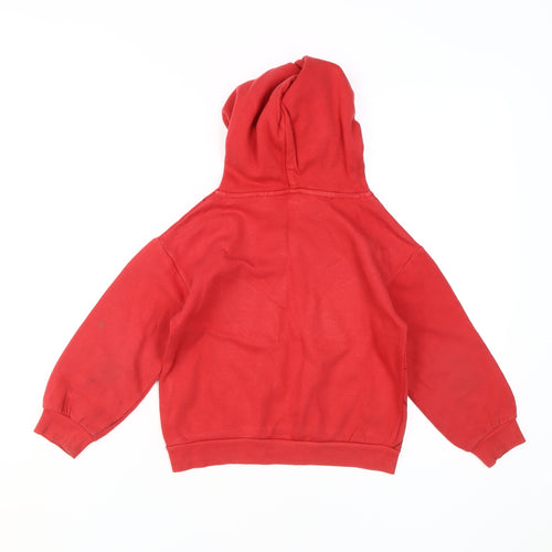 H&M Boys Red Spider-Man Pullover Hoodie Size 4-6Y