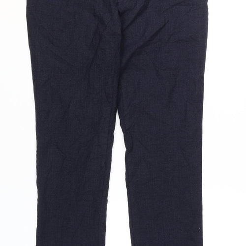 Next Men's Black Wool Trousers Size 34