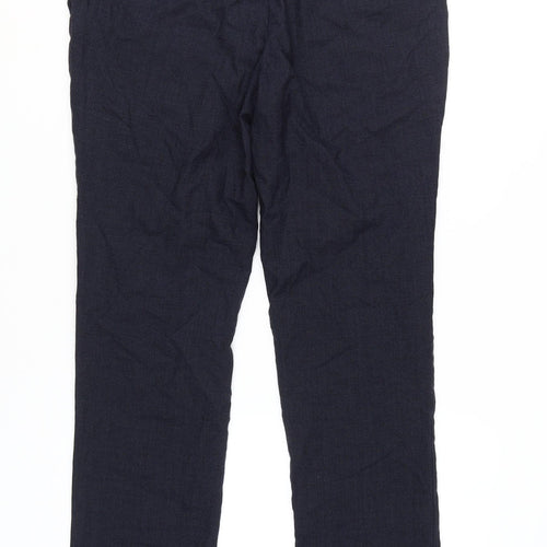 Next Men's Black Wool Trousers Size 34