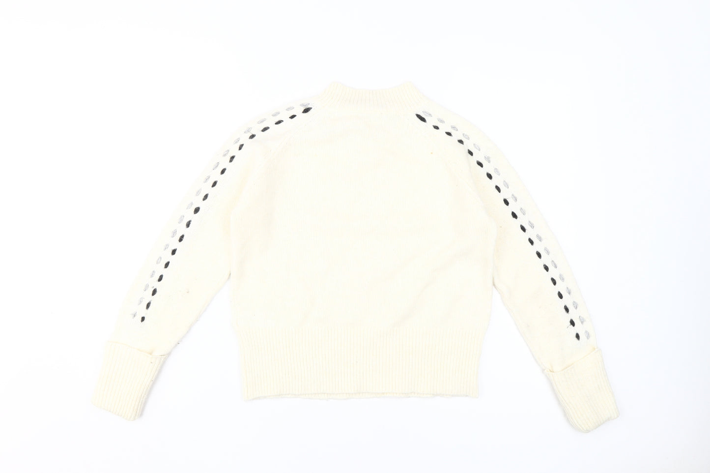 Mint Velvet Women's Ivory Pullover Jumper Size 8