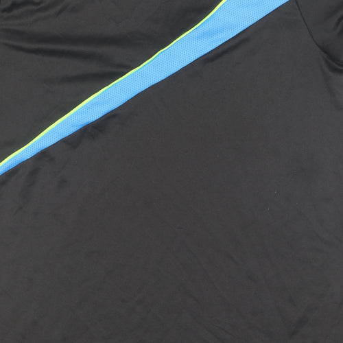 Puma Boys' Black and Blue Sports T-Shirt, Size 13 Years