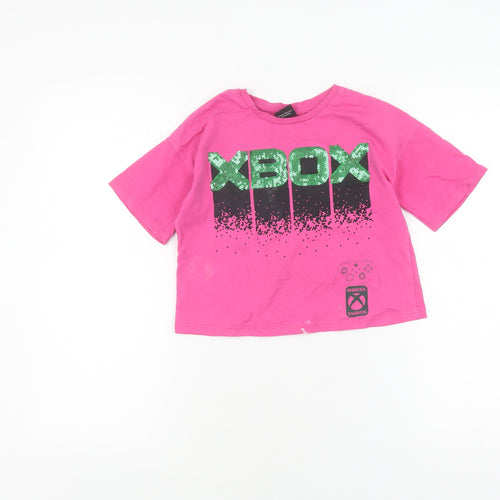 George Girls Pink Xbox Graphic T-Shirt 9-10 Years