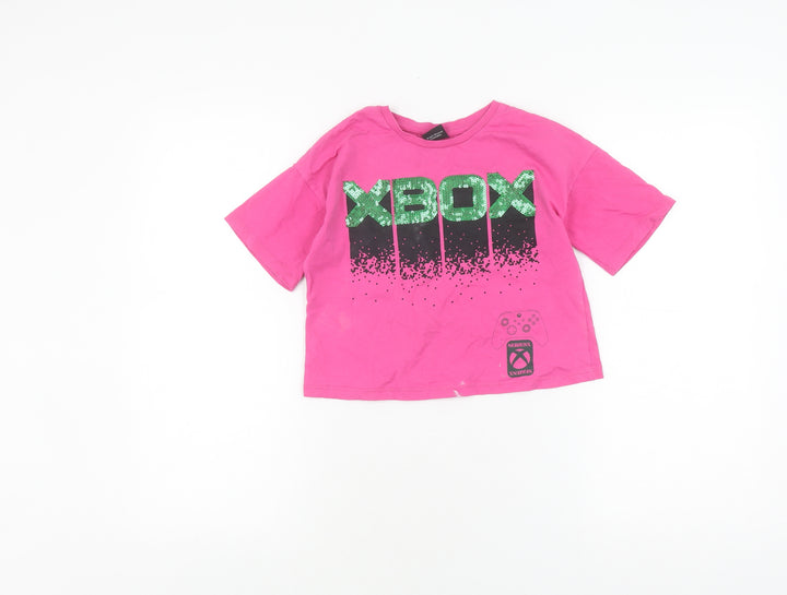 George Girls Pink Xbox Graphic T-Shirt 9-10 Years
