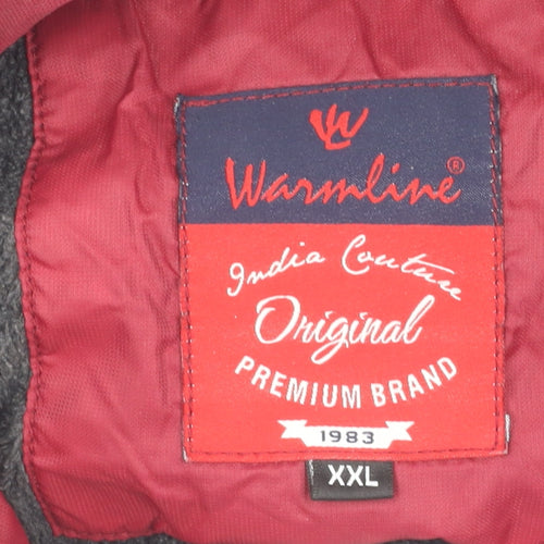 Warmline Unisex Black 2XL Waterproof Puffer Jacket