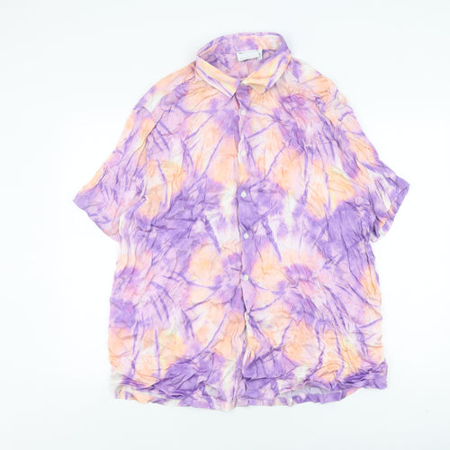 ASOS DESIGN Unisex Multicoloured 2XL Button-Up Shirt
