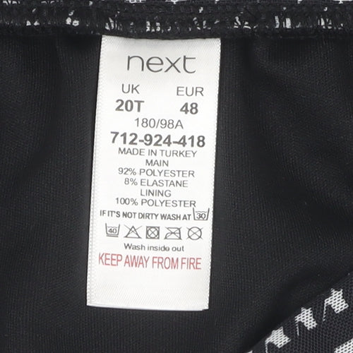 Next Women's Black Tall A-Line Skirt Size 20 Plus