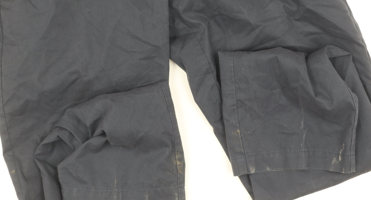 Marks and Spencer Men's Blue Trousers, Size 34, Straight Fit