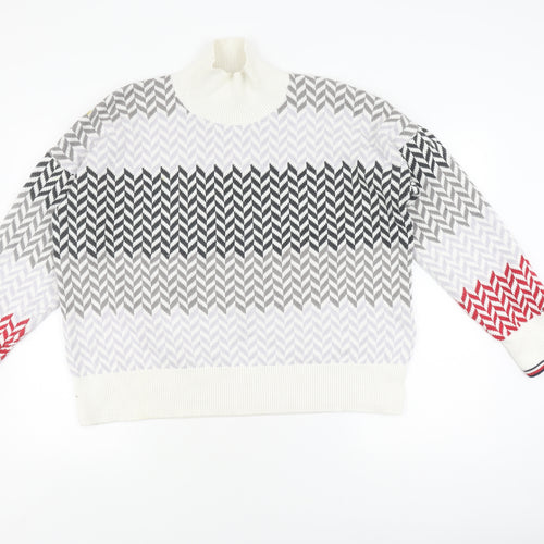 Tommy Hilfiger Women's XL Multicoloured Geometric Pullover