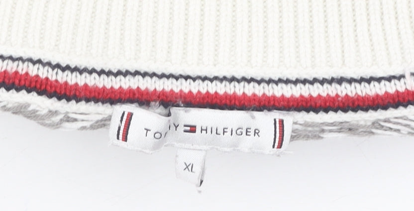 Tommy Hilfiger Women's XL Multicoloured Geometric Pullover