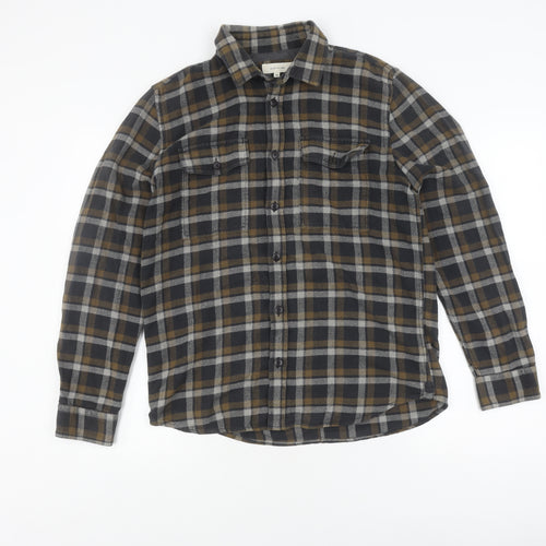 River Island Men's Check Cotton Shirt M Multicoloured