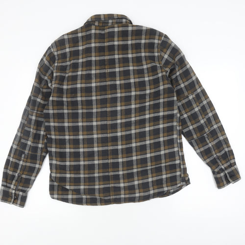 River Island Men's Check Cotton Shirt M Multicoloured